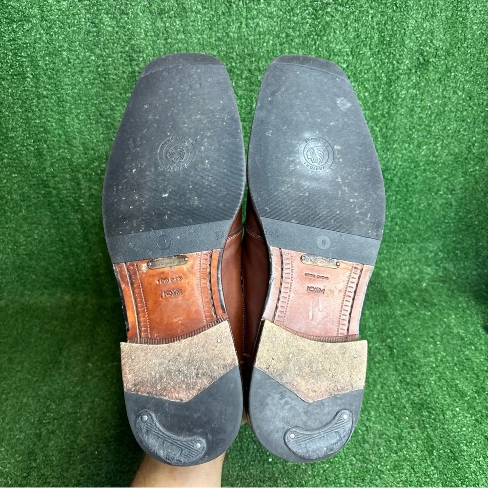 MEZLAN Mens Dress Shoes Genuine Crocodile Brown Leather Size 10.5 M - Picture 8 of 12